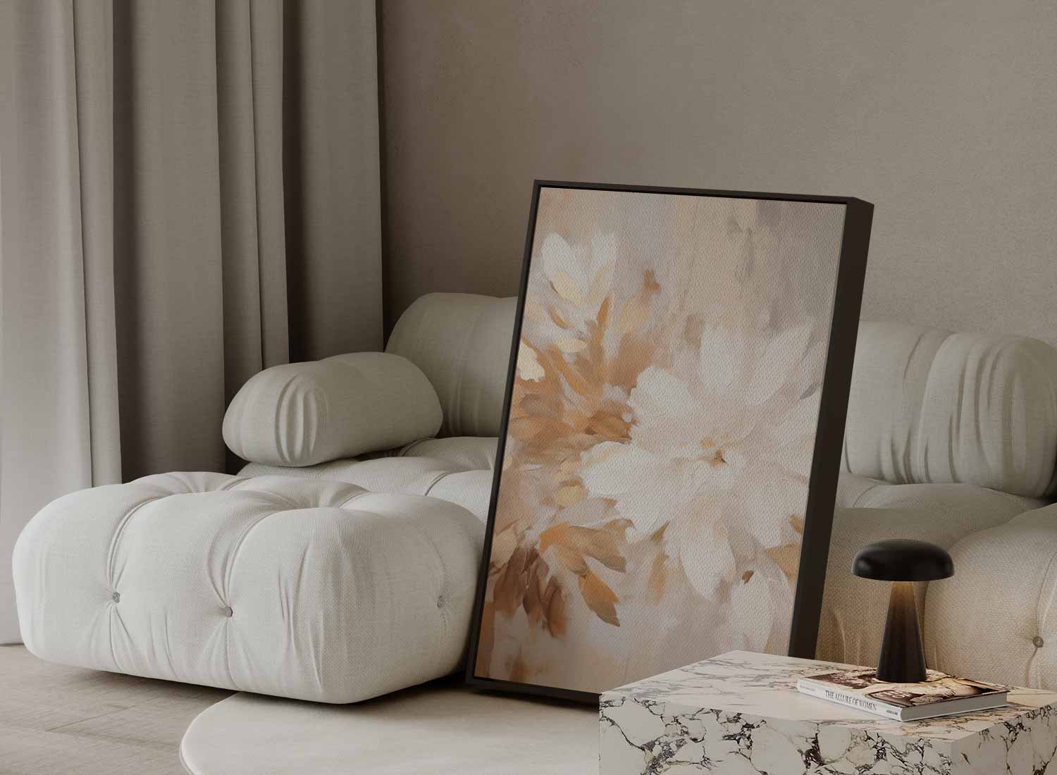Bloemen in warme tonen