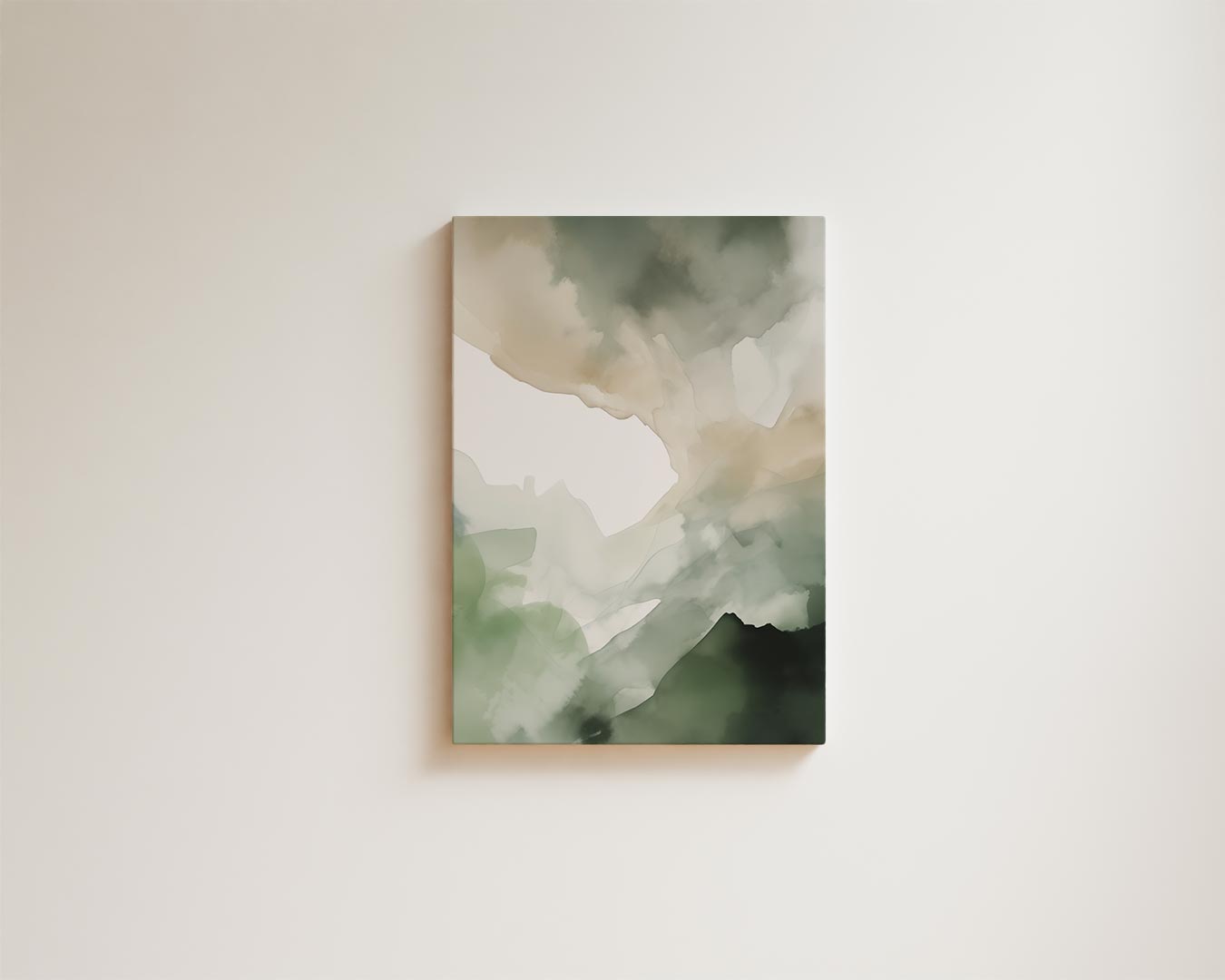 Groene aquarelstructuur