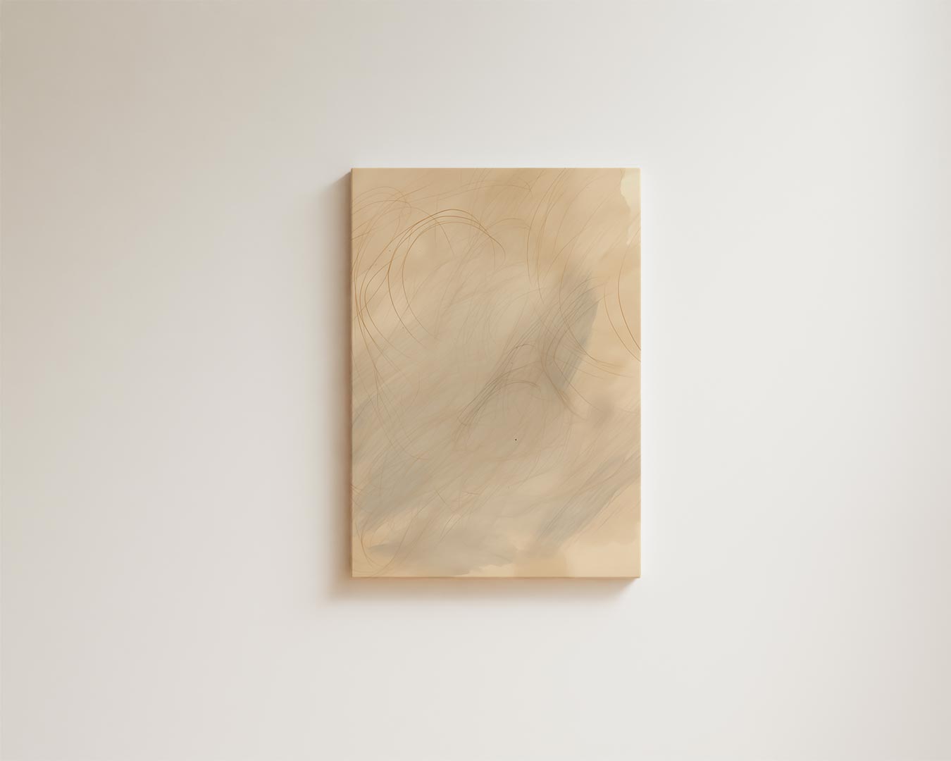 Beige achtergrond met gebogen lijnen