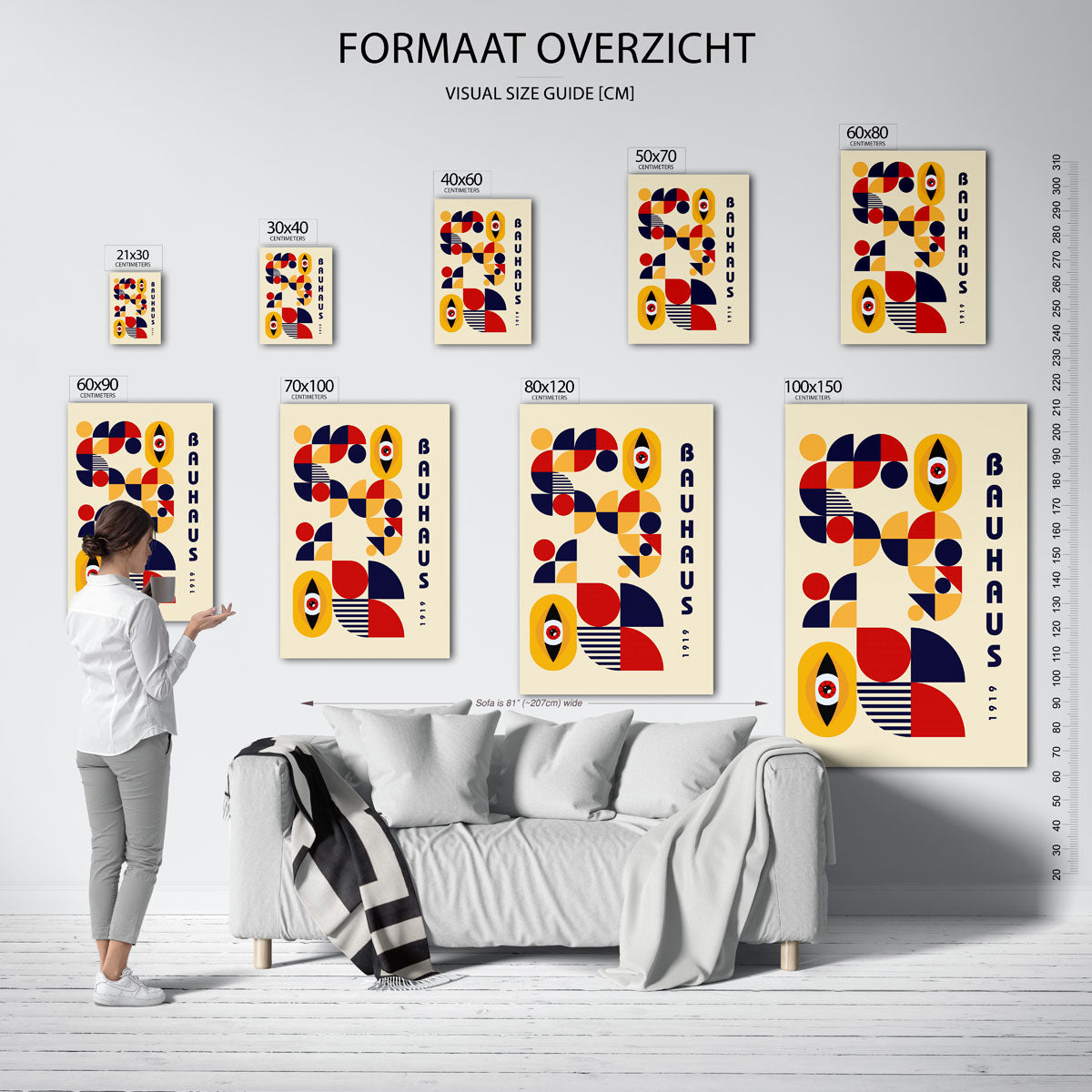 Vormen en vlakkenspel Poster