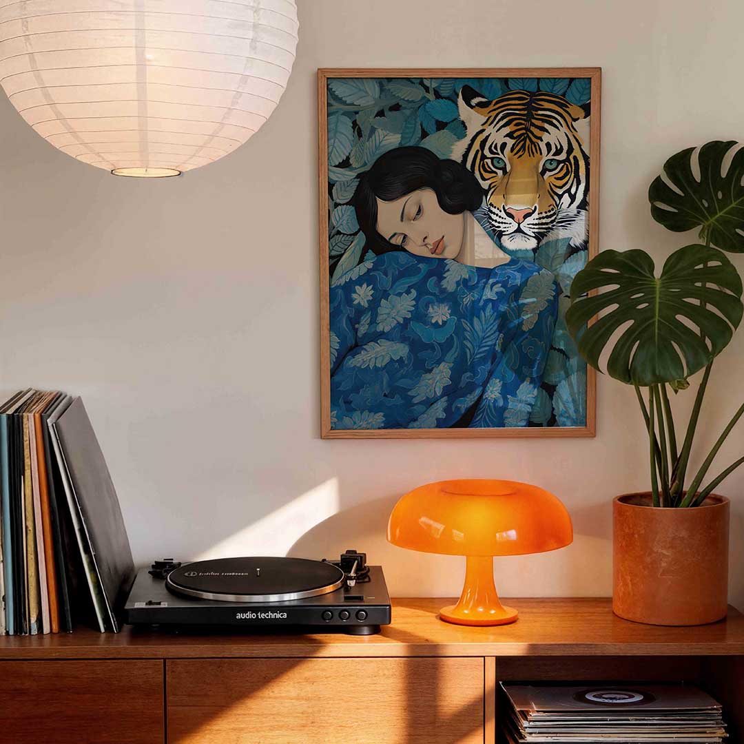 Vrouw en tijger Poster