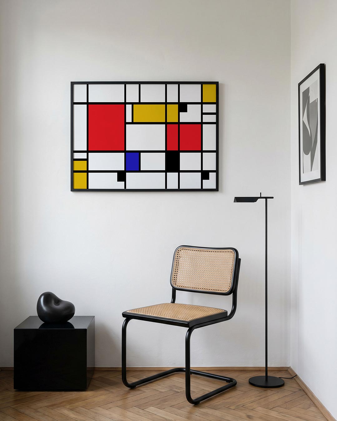 Vlakverdeling en lijnen Poster