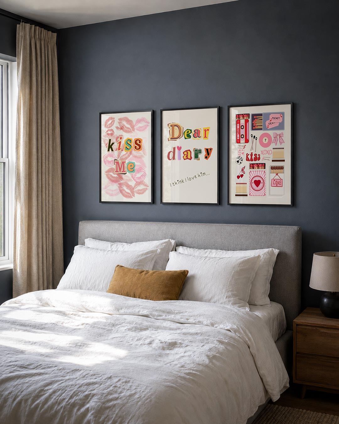 Lippen en letters Posterset