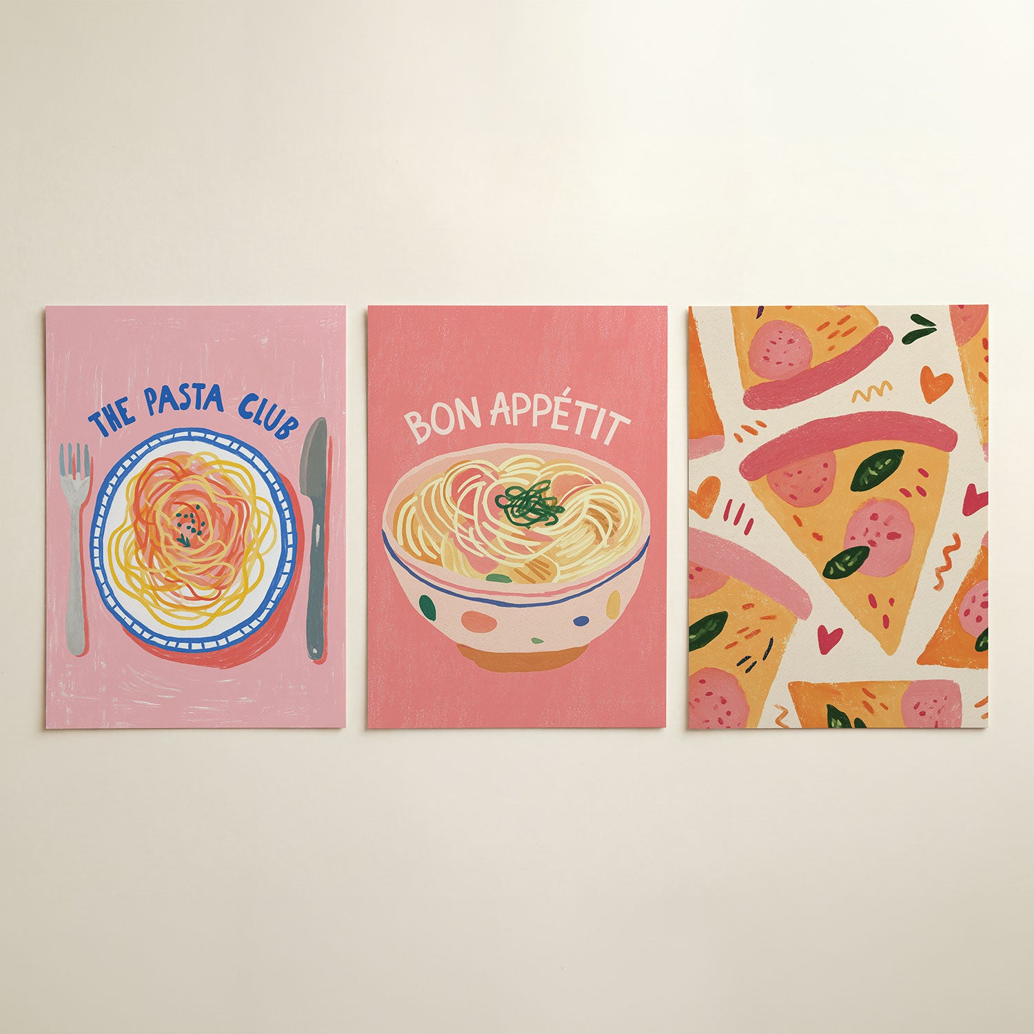 Eetlustige kleuren Posterset