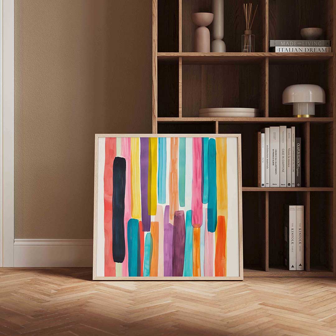 Verticale strepen Poster