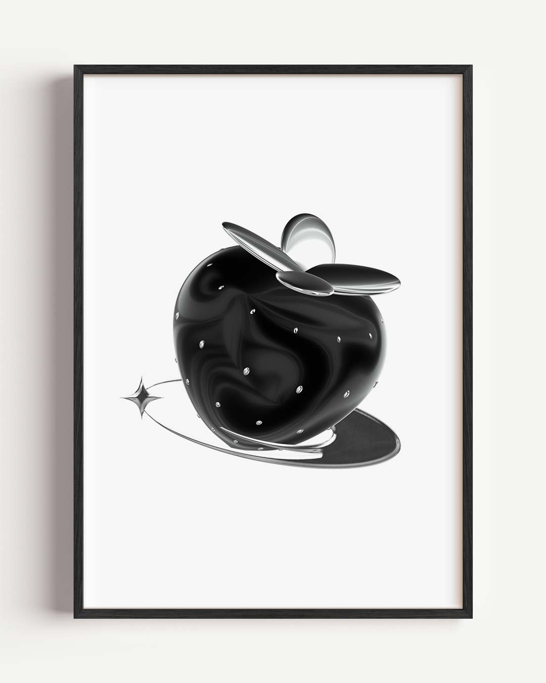 Magische Zwarte Aardbei Poster-WallArtistic