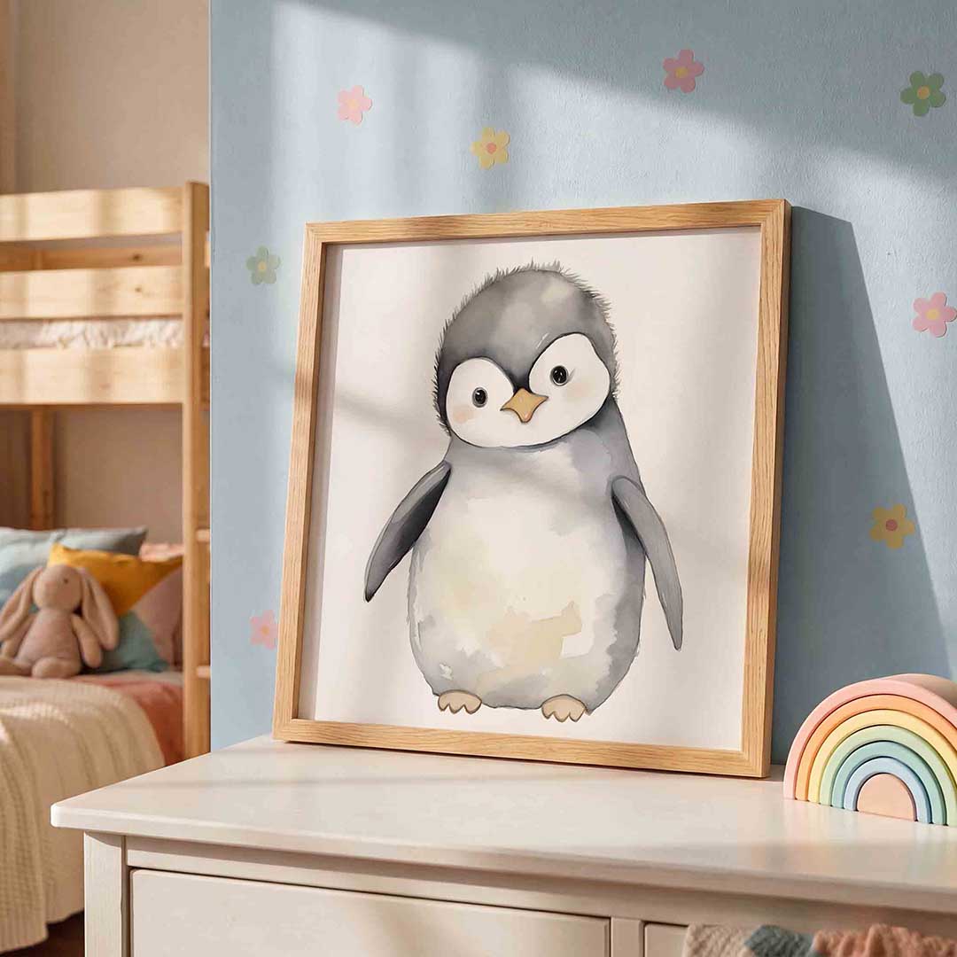 Schattige pinguïn Poster