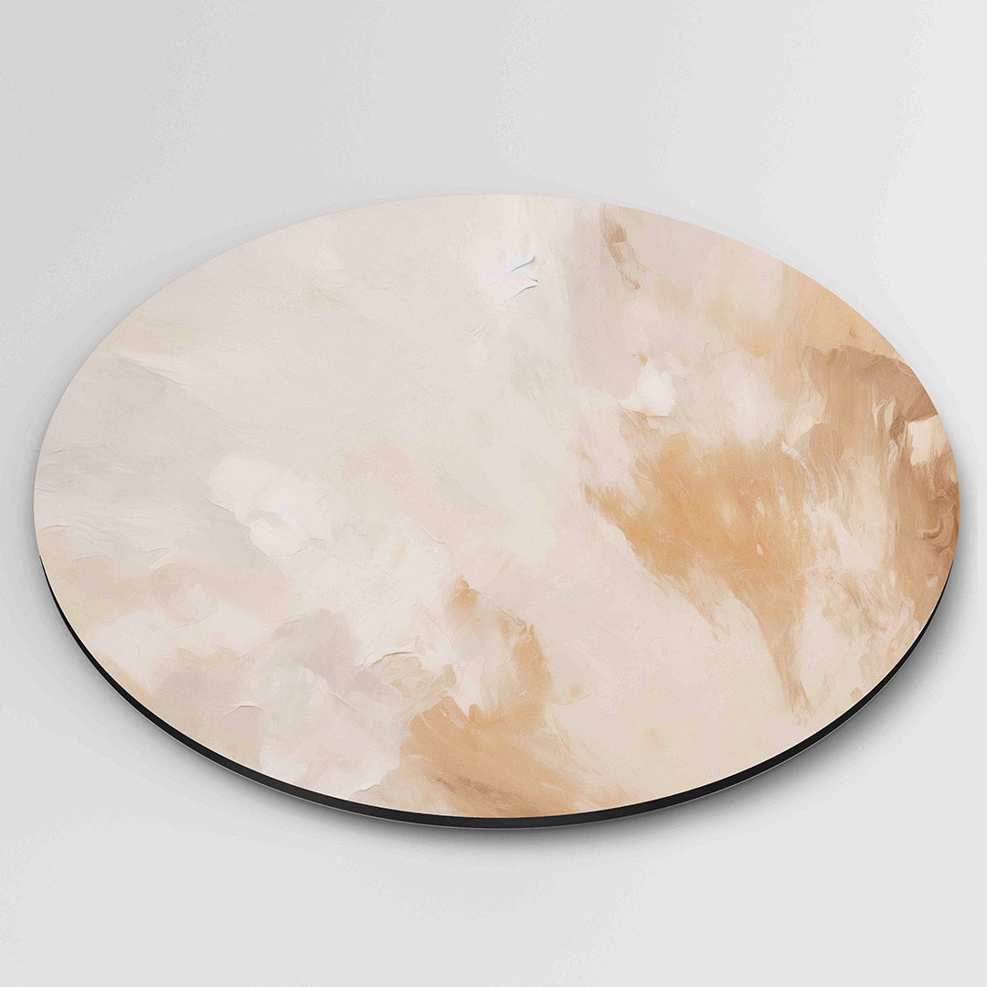 Abstracte beige Muurcirkel