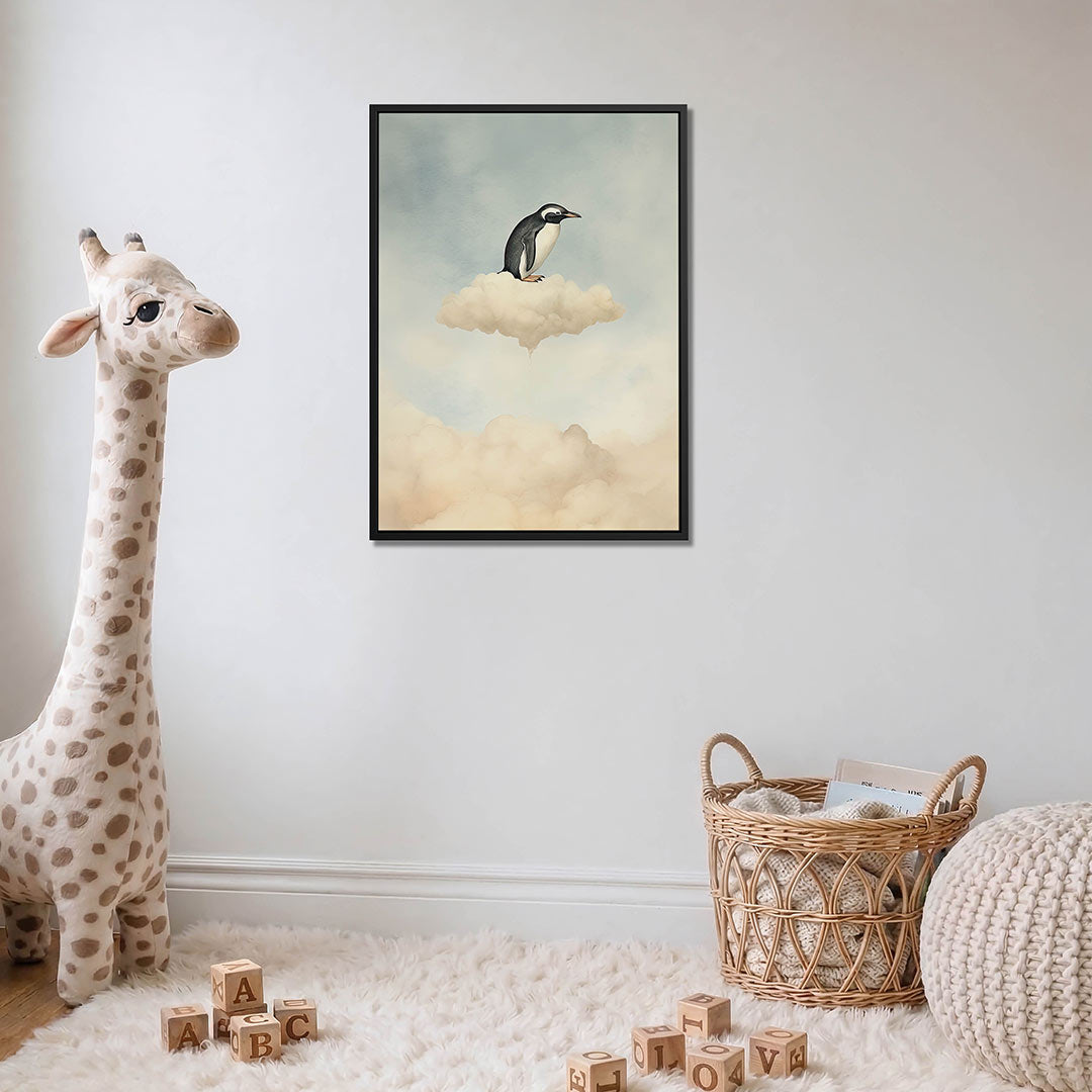 Dromerige pinguïn Kunstwerk