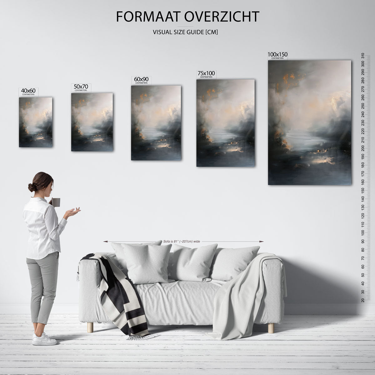Dromerige kleurenmix Kunstwerk