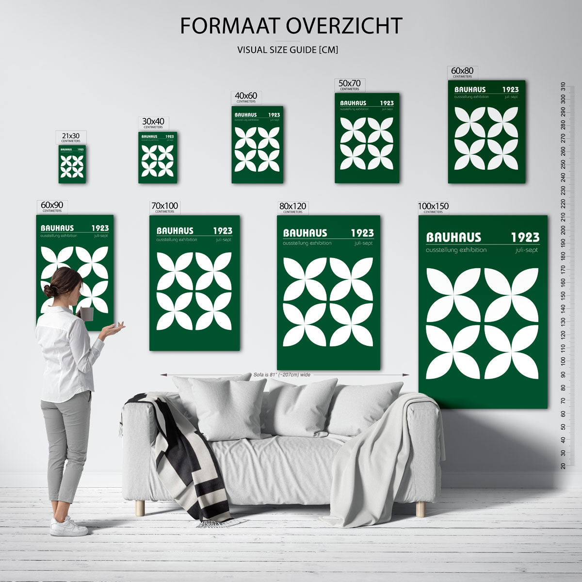 Vormritme en kleur Poster