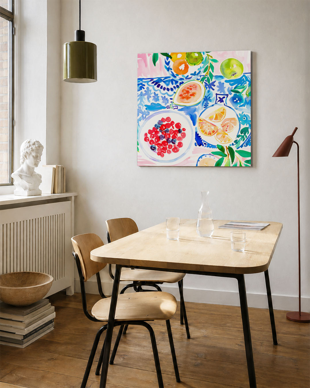 Fruit en patronen Kunstwerk