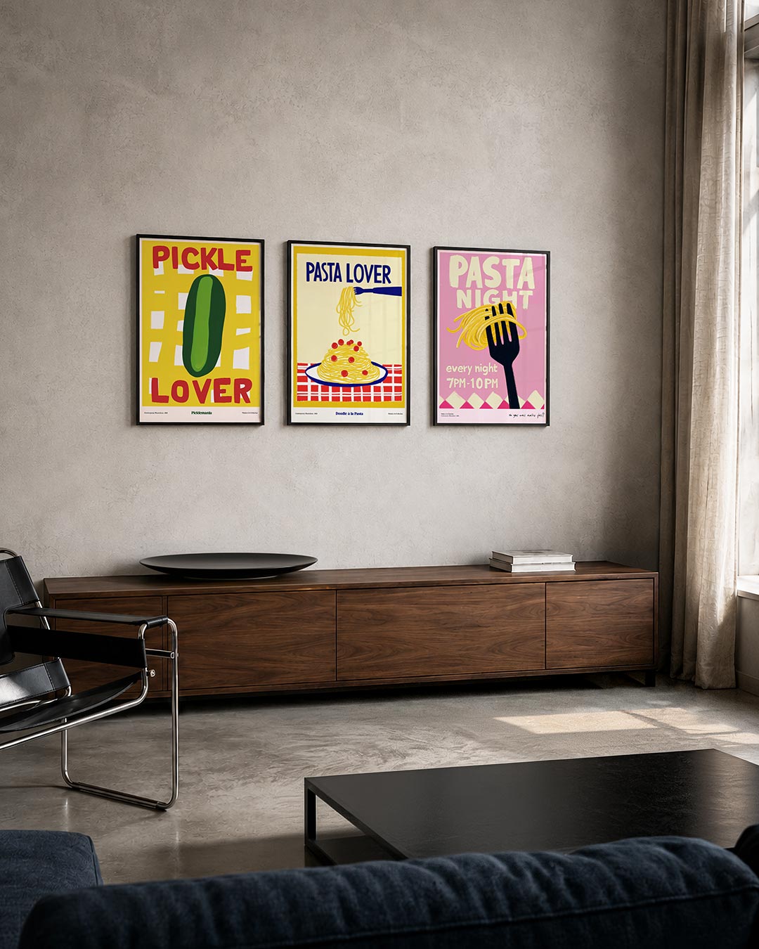 Kleurrijke expressie Posterset