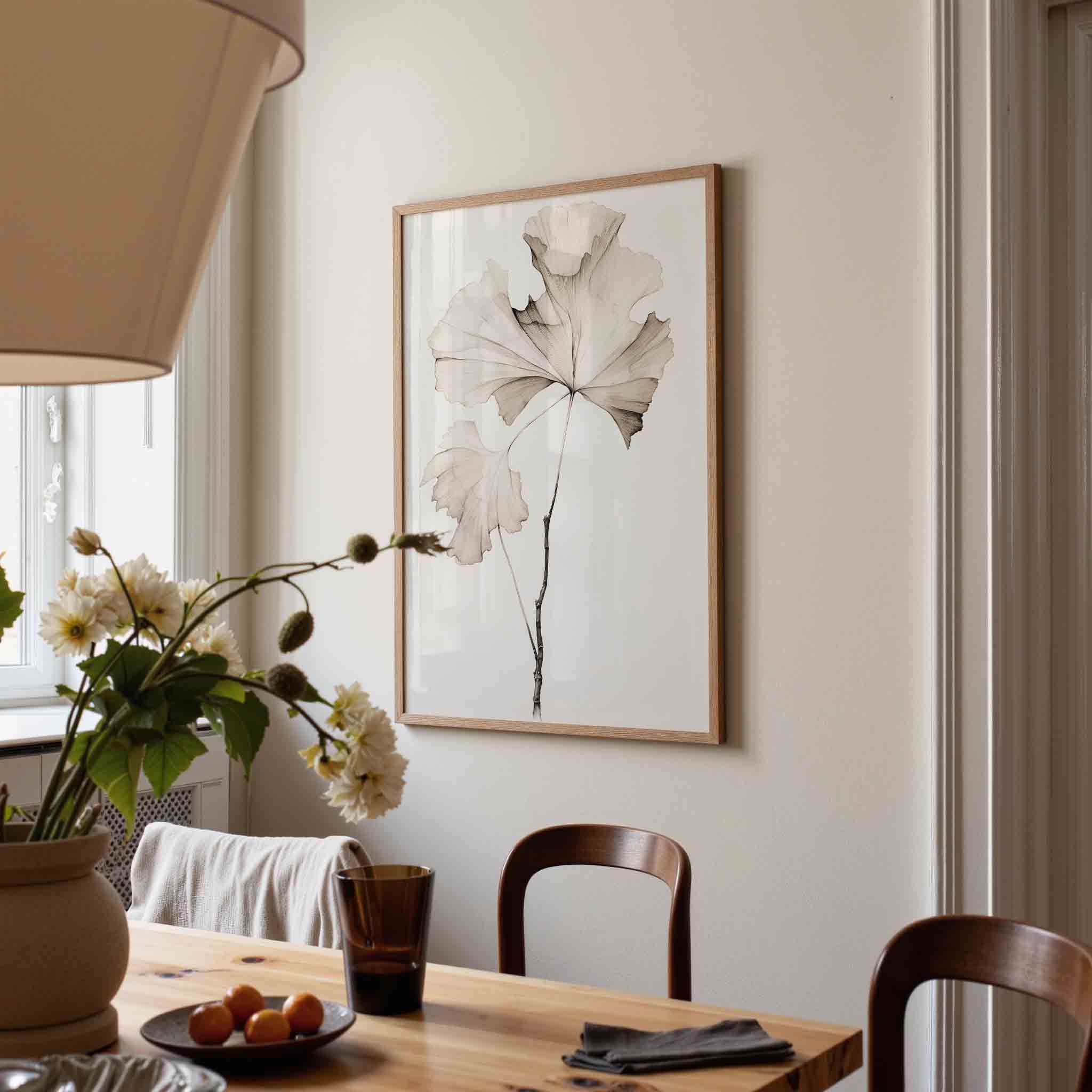 Ginkgo bladeren Poster