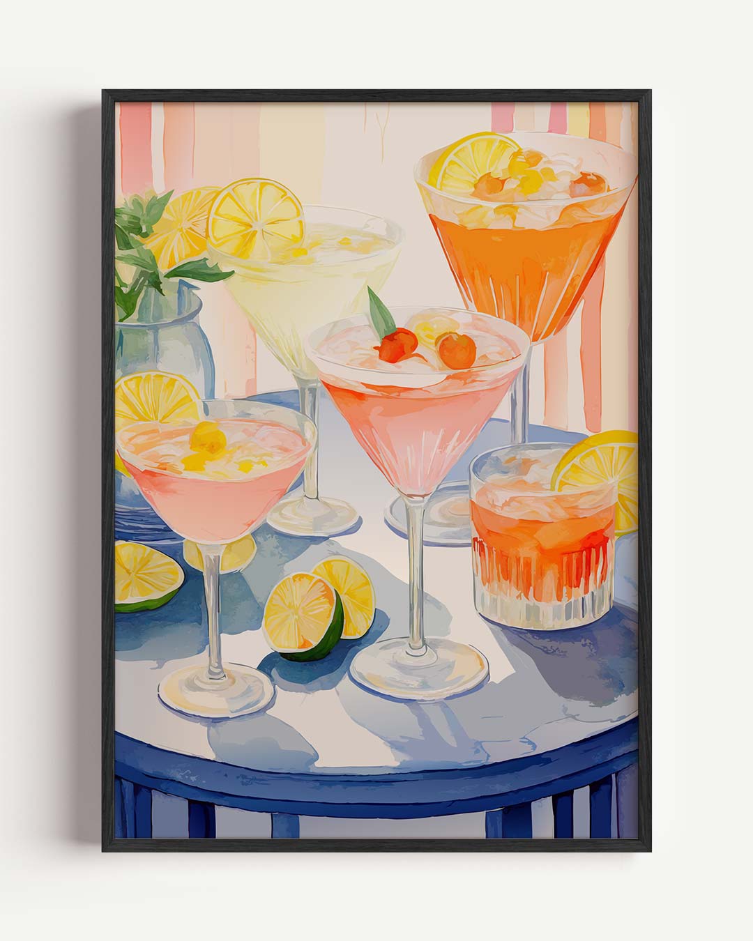Zomerse Cocktails Poster-WallArtistic