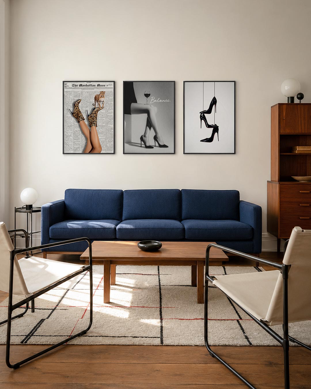 Dierenprint en elegantie Posterset