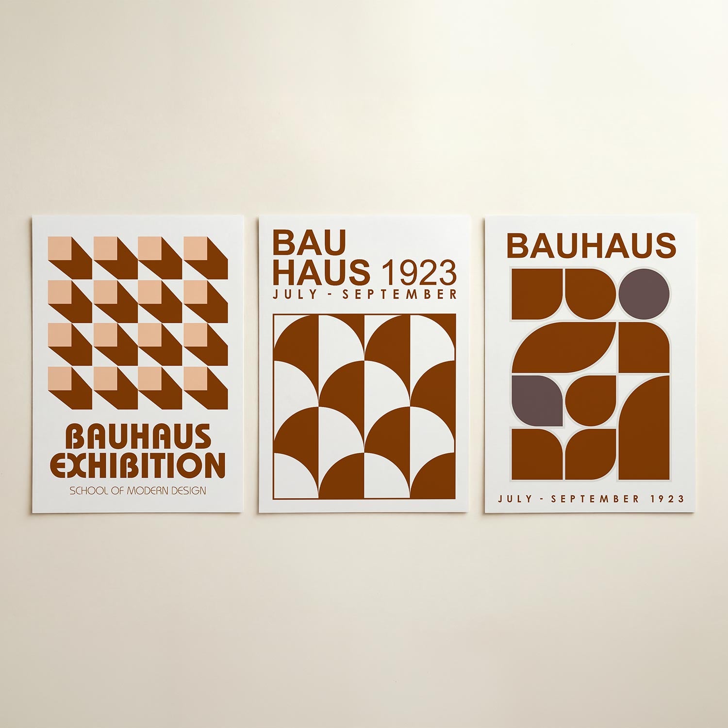 Vorm en schaduw Posterset
