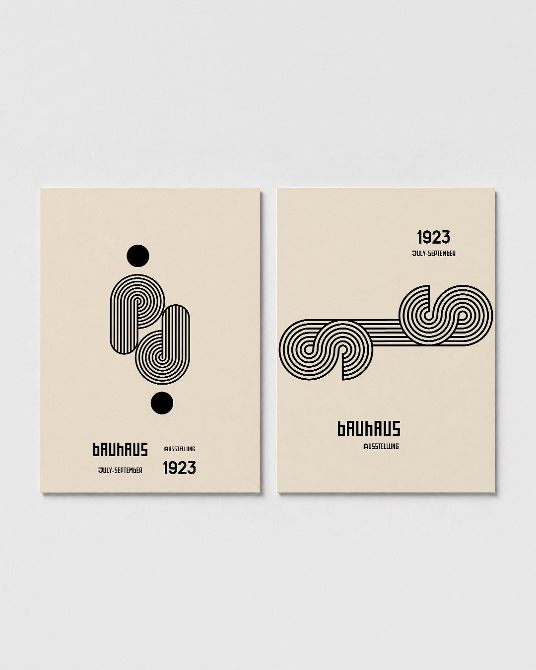 Lijnen en cirkelspel Posterset