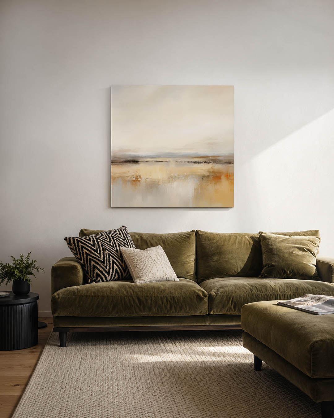 Zachte horizon Kunstwerk