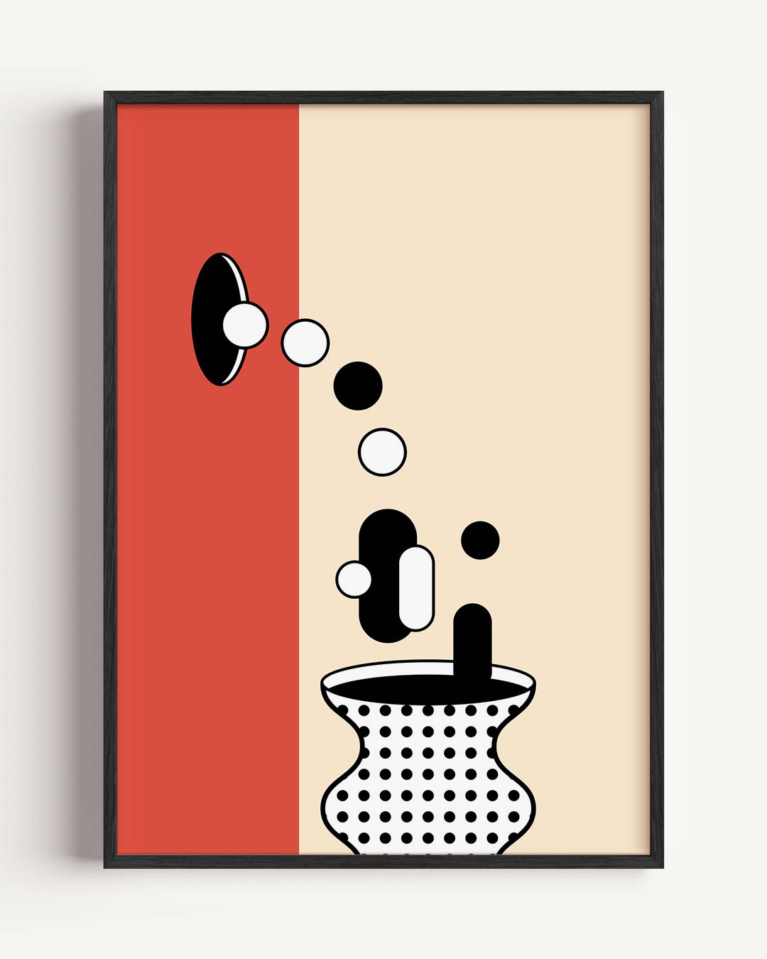 Moderne Geometrische Vaas Poster-WallArtistic