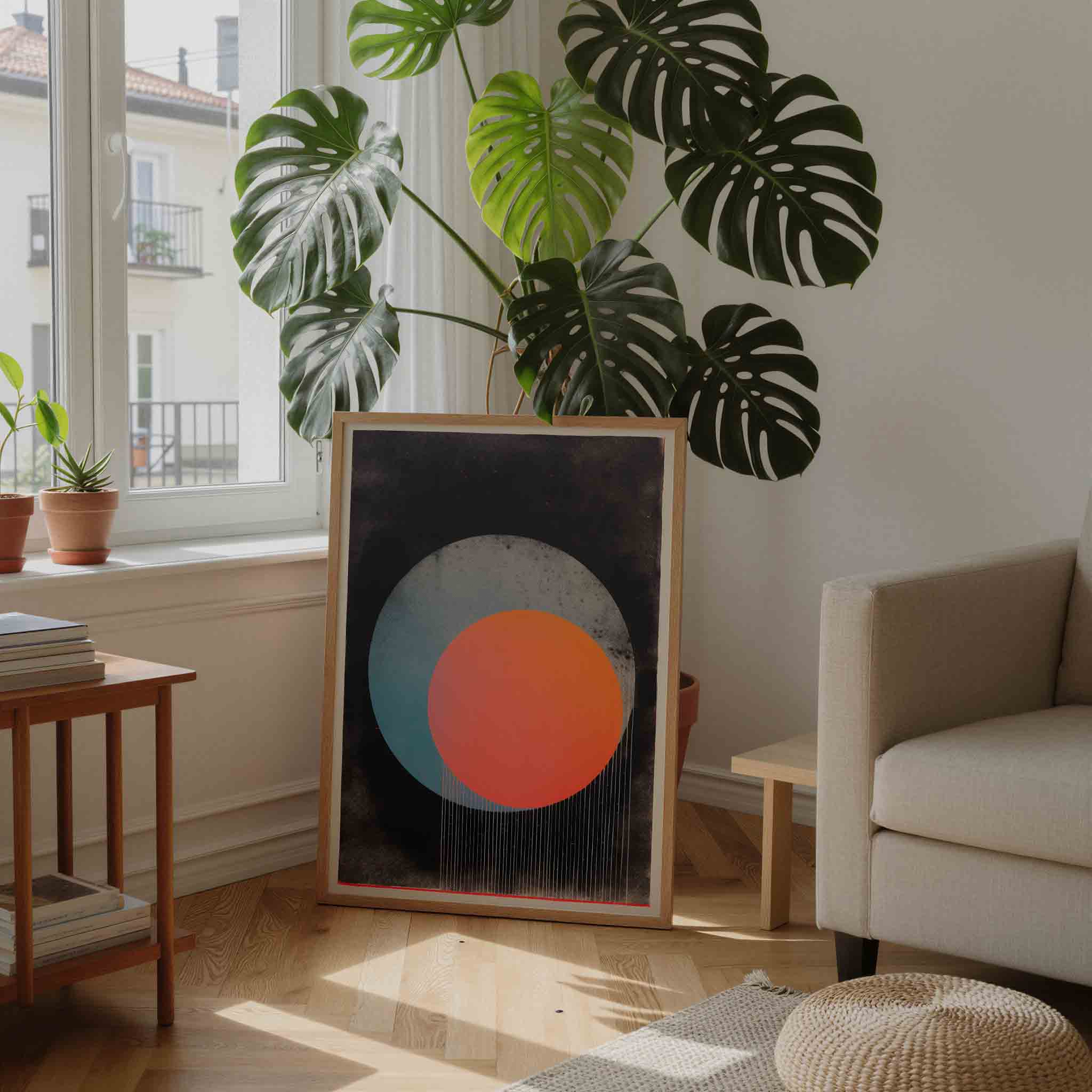 Cirkel en kleurvlakken Poster