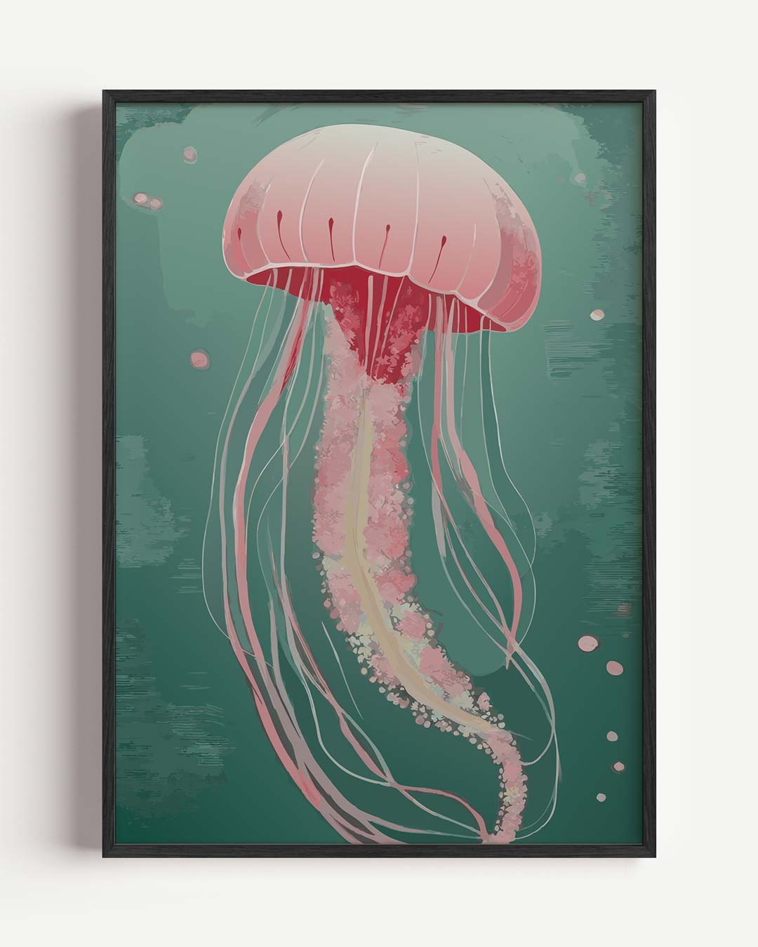 Dromerige Kwal Onderwater Poster-WallArtistic