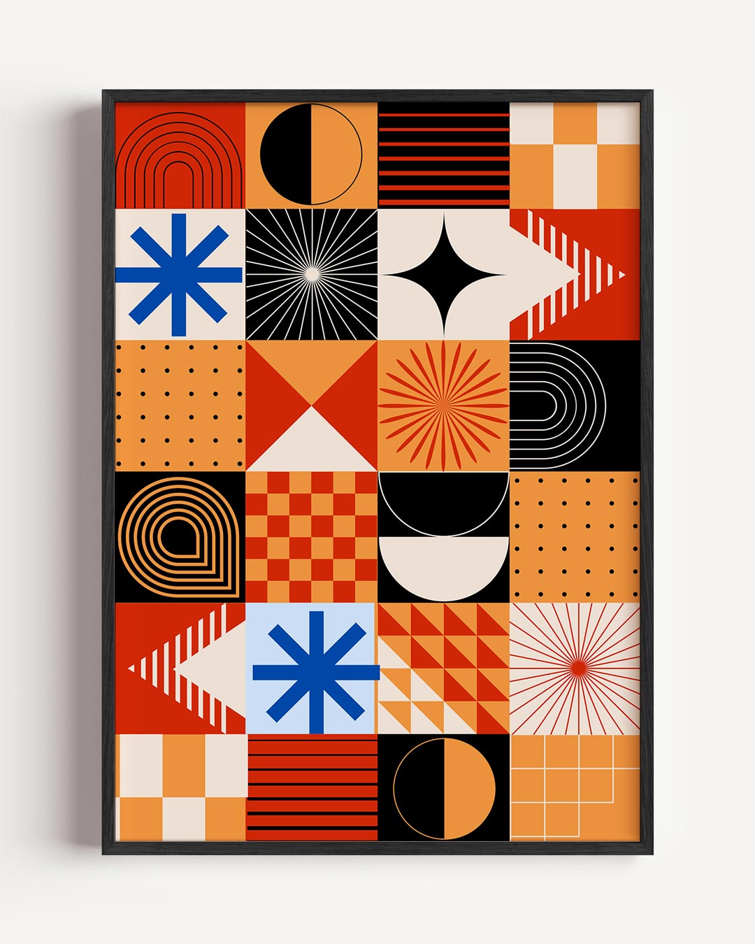 Retro Geometrische Kunstposter-WallArtistic