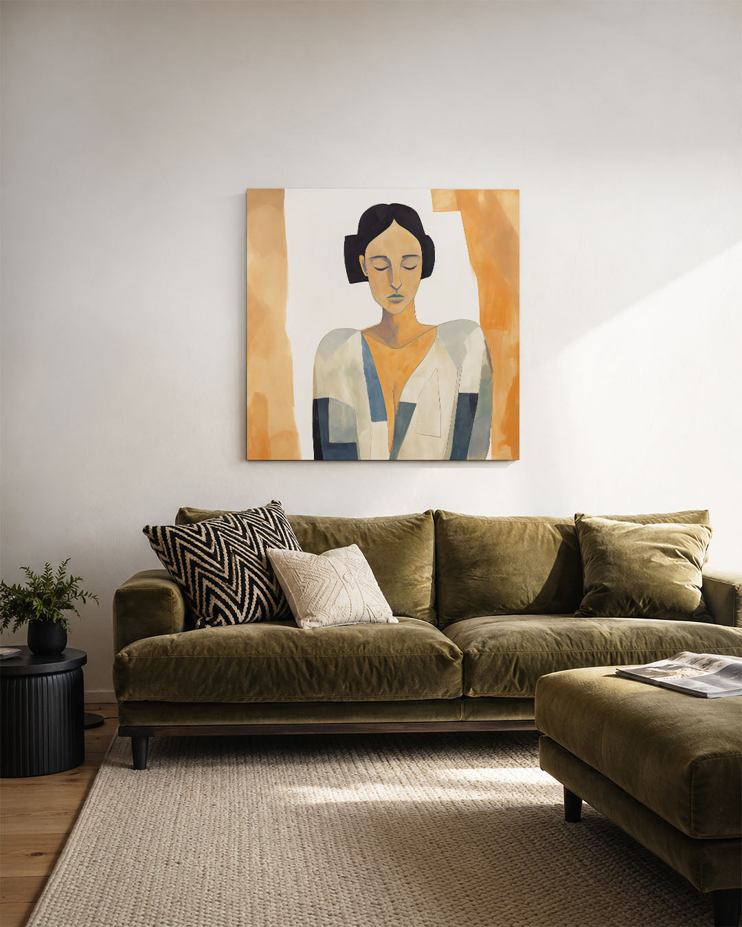 Vrouwelijk portret Kunstwerk