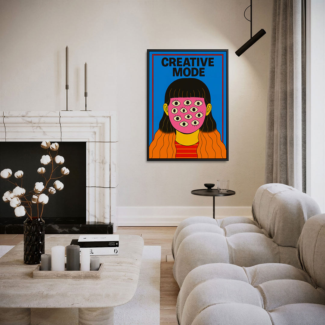 Vrolijke gezichtsillusie Kunstwerk