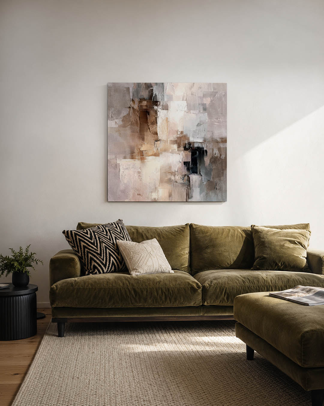 Gelaagde compositie Kunstwerk