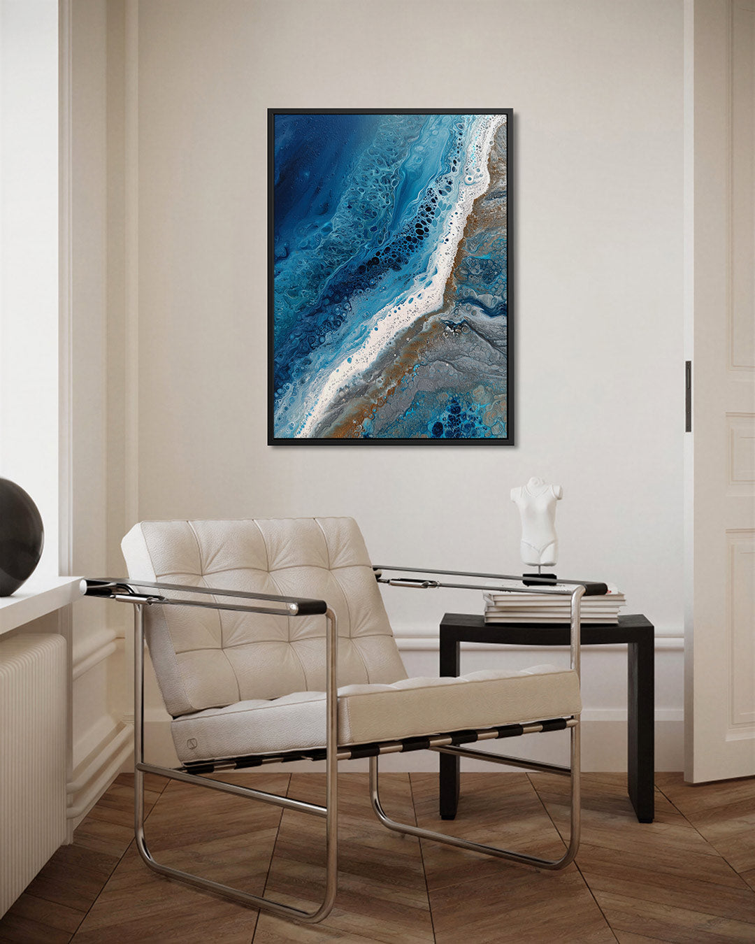 Golvende kleuren Kunstwerk
