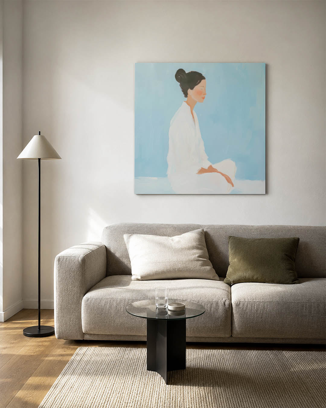 Serene meditatie Kunstwerk