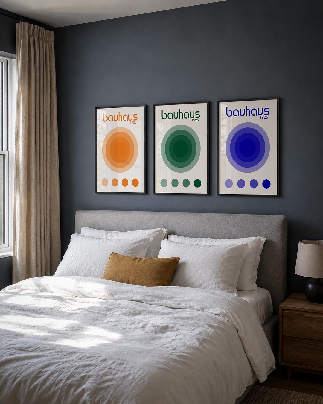 Cirkelritme oranje Posterset