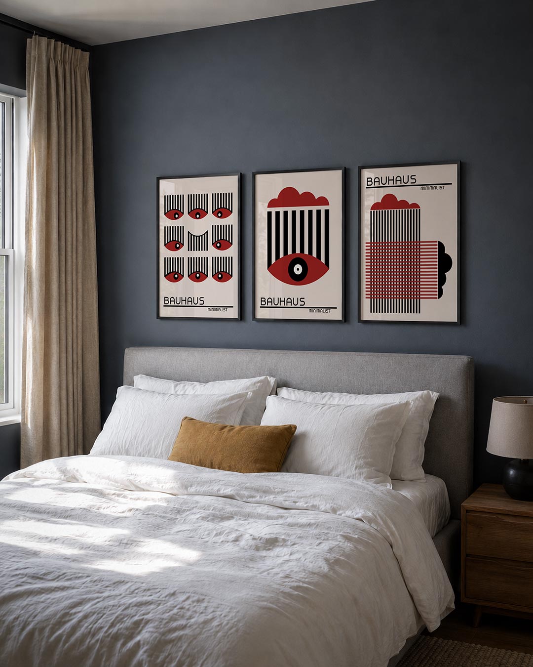 Oogpatroon en lijnen Posterset