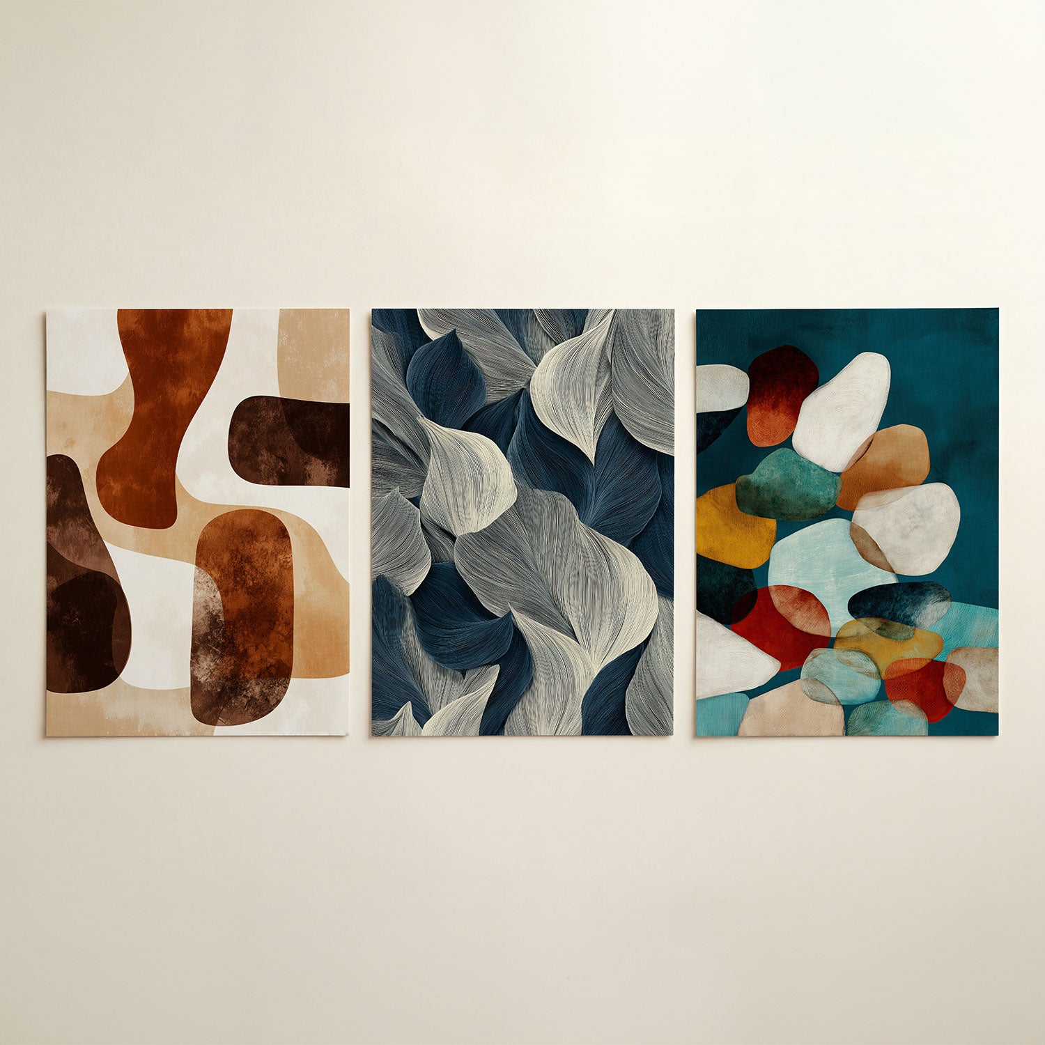 Organische vormen Posterset