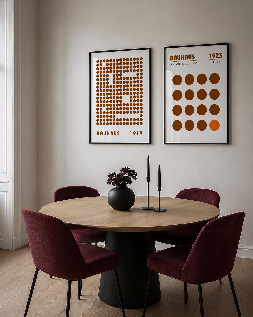 Puntpatroon en tekst Posterset