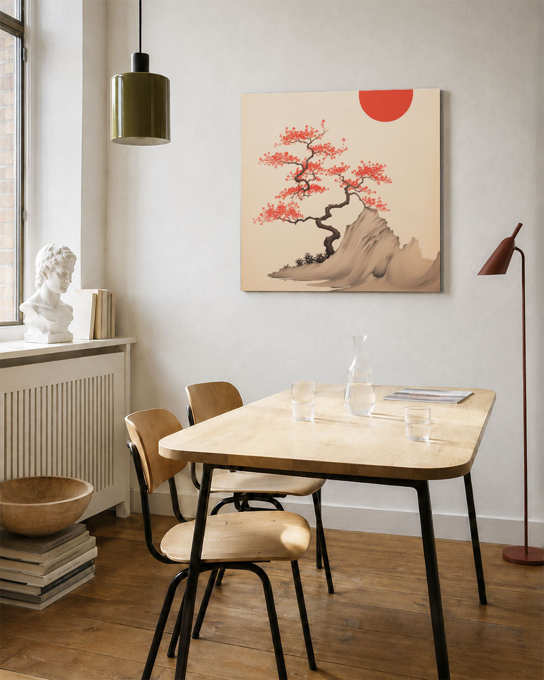 Boom en zon Kunstwerk