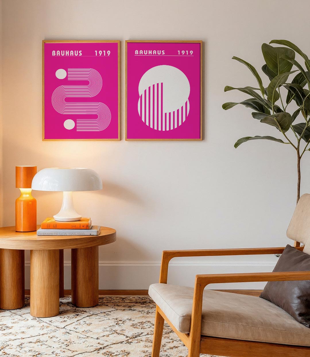 Lijnen en cirkel Posterset