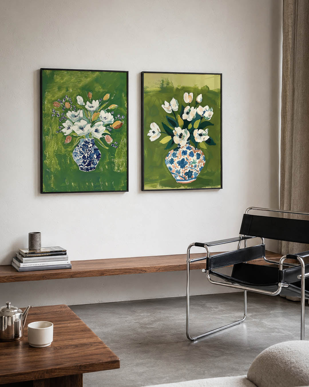 Bloemrijke vaas Posterset