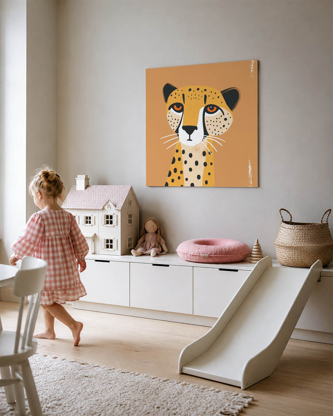 Gestileerde luipaard Kunstwerk