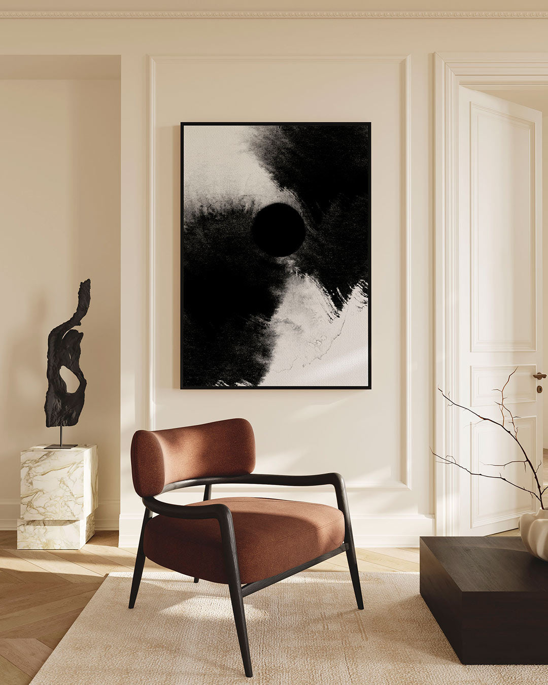 Dynamische vormen Kunstwerk