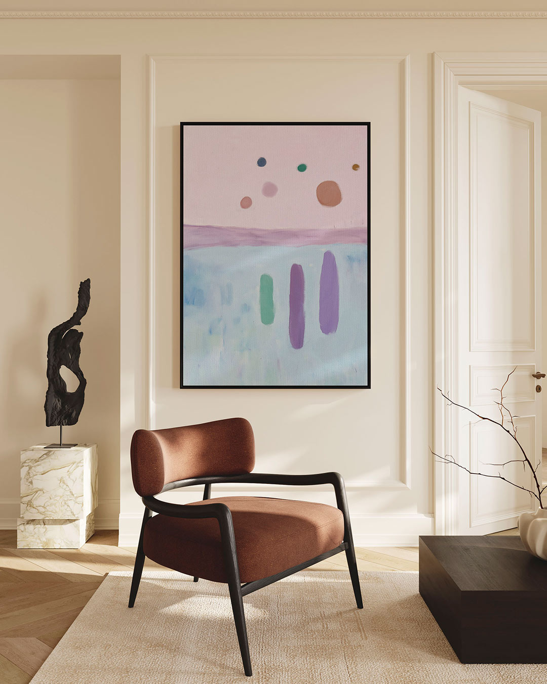 Kleurrijke vormen Kunstwerk