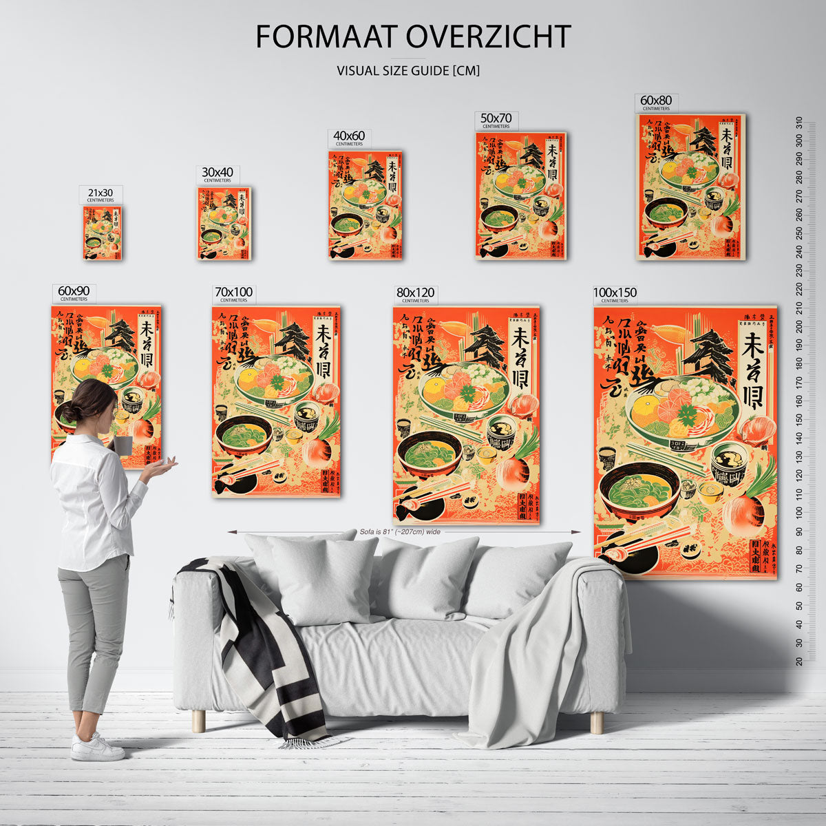 Ramen en ingrediënten Poster