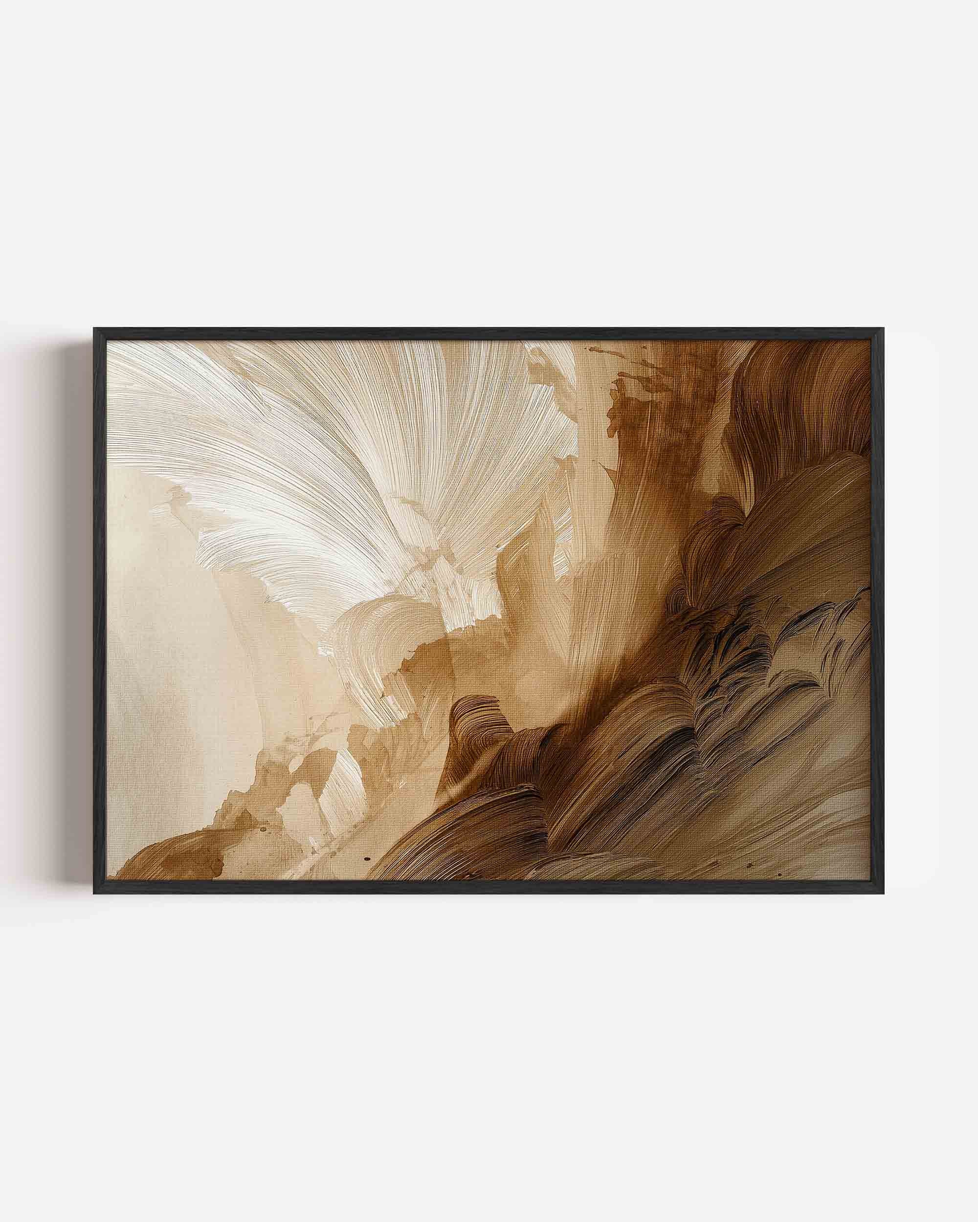 Abstracte bruine beweging Poster