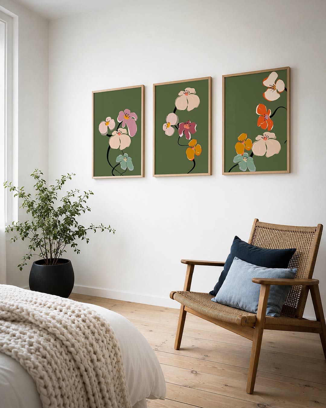 Bloemvormen en kleuren Posterset