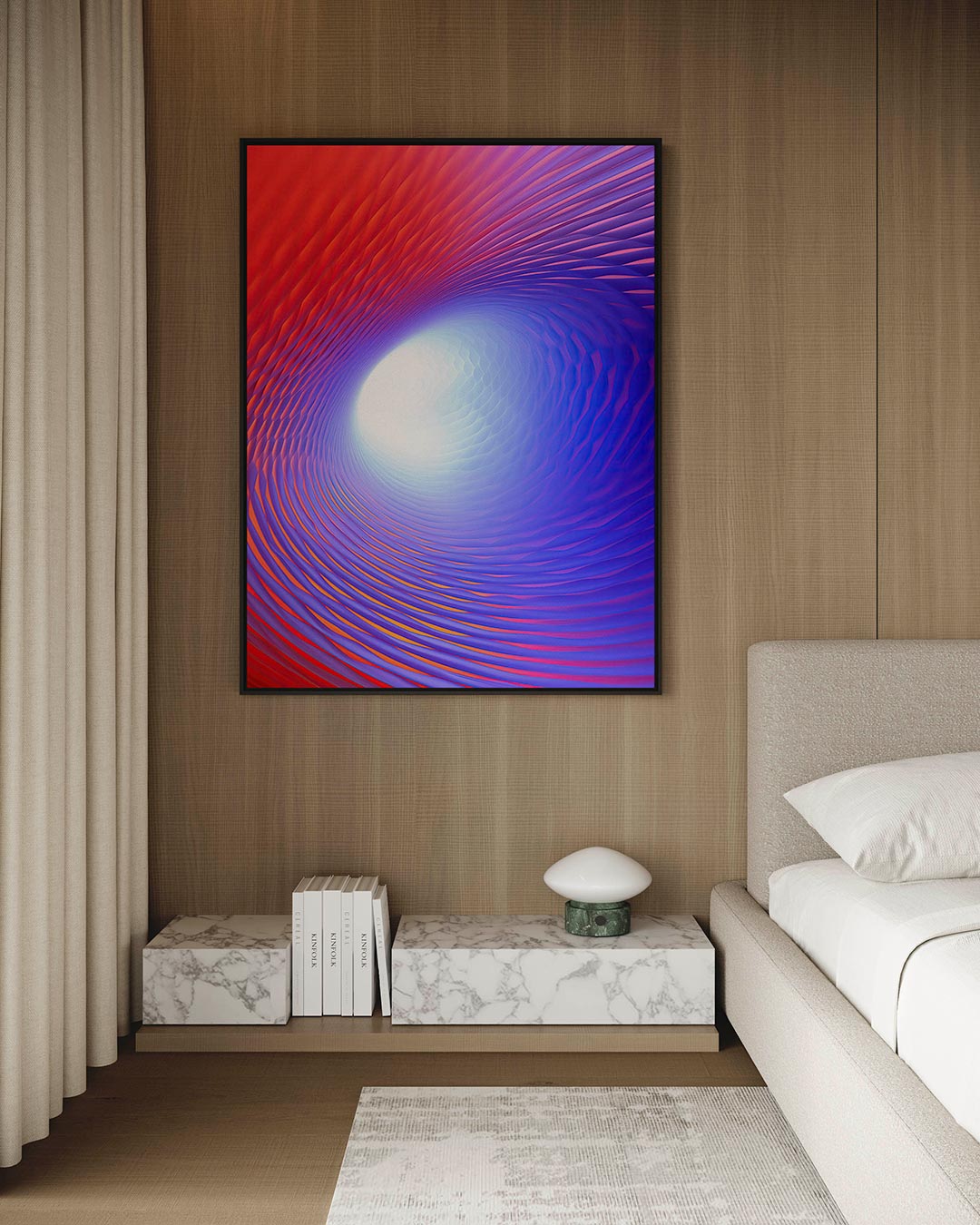 Kleurrijke vortex Kunstwerk