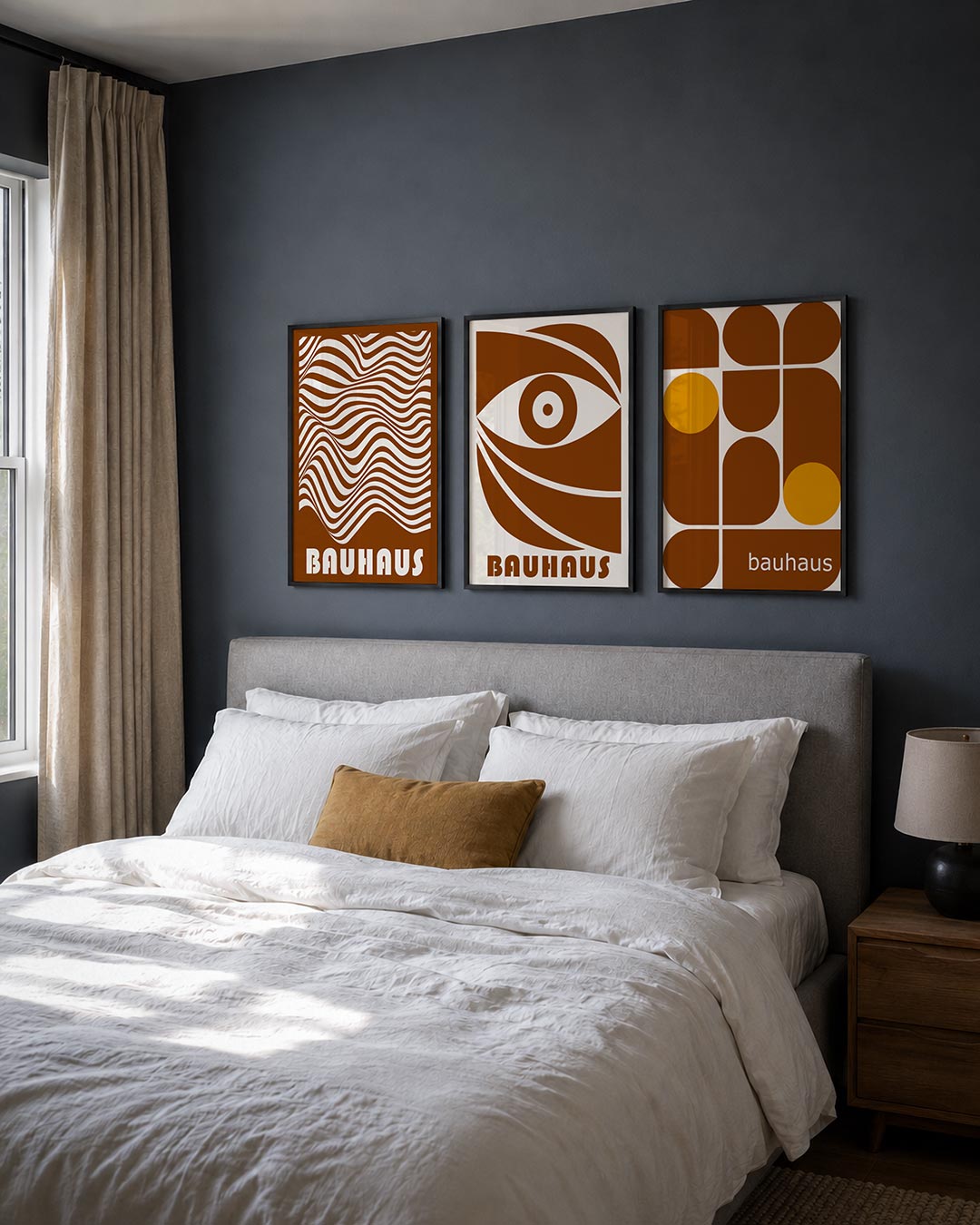 Golvend lijnenspel Posterset