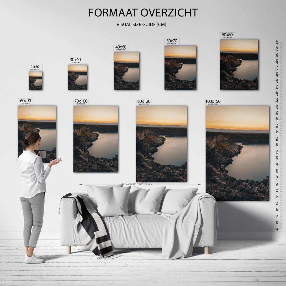 Rustige kustlijn Poster