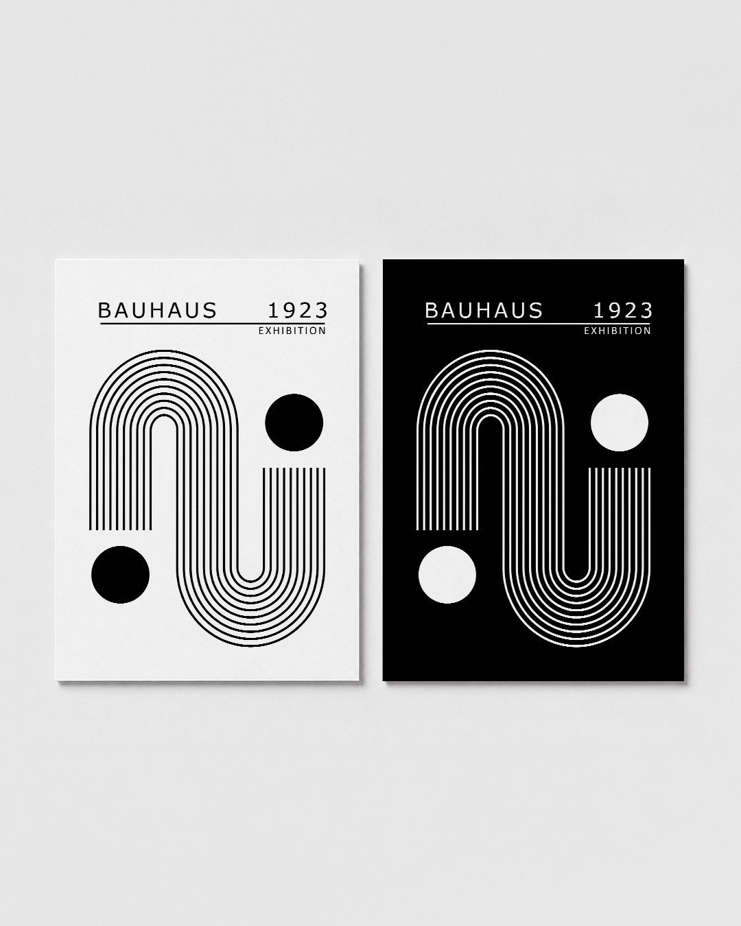 Lijnen en cirkel Posterset