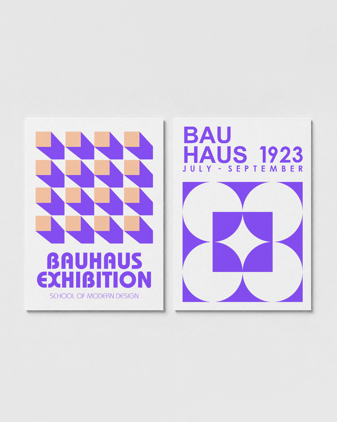 Vorm en schaduw Posterset